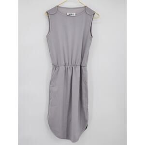 MM6 Maison Martin Margiela Gray Sleeveless Athleisure Dress with Pockets Small